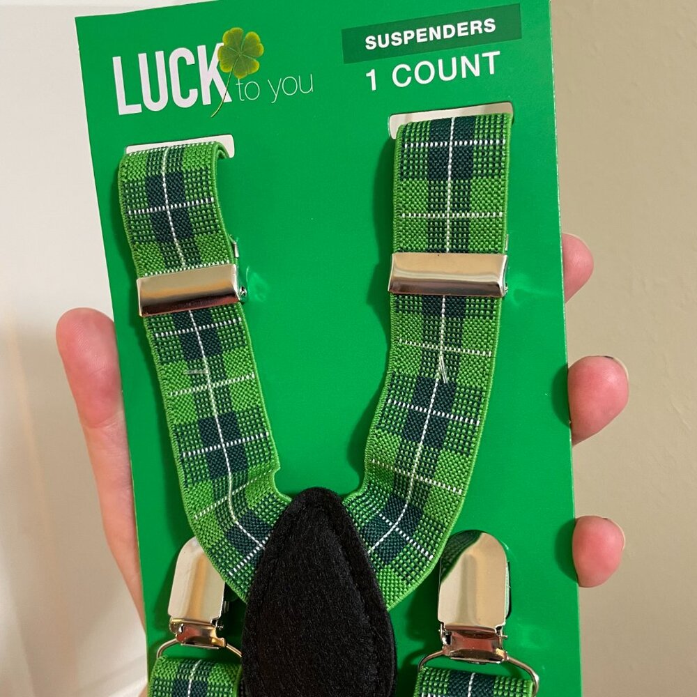 Luck To You - St. Patrick's Day - Costume Suspenders - NWT - MUST BE BUNDLED - Picture 2 of 5